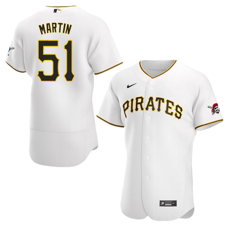Nike Men #51 Jason Martin Pittsburgh Pirates Baseball Jerseys Sale-White